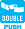 Double-lock, 1-press, 3-fold buckle